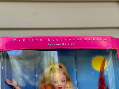 LOT 125P: NRFB 1997 Special Edition Barbie Dolls: Sparkle Beauty (17251), Evening Elegance Series Evening Enchantment (19783), Charity...