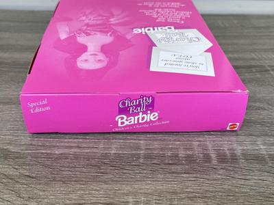 LOT 125P: NRFB 1997 Special Edition Barbie Dolls: Sparkle Beauty (17251), Evening Elegance Series Evening Enchantment (19783), Charity...