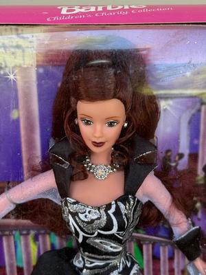 LOT 125P: NRFB 1997 Special Edition Barbie Dolls: Sparkle Beauty (17251), Evening Elegance Series Evening Enchantment (19783), Charity...