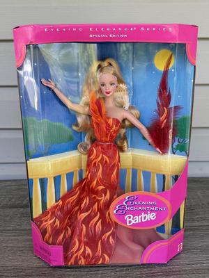 LOT 125P: NRFB 1997 Special Edition Barbie Dolls: Sparkle Beauty (17251), Evening Elegance Series Evening Enchantment (19783), Charity...