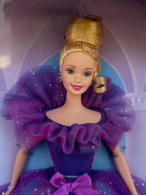 LOT 125P: NRFB 1997 Special Edition Barbie Dolls: Sparkle Beauty (17251), Evening Elegance Series Evening Enchantment (19783), Charity...