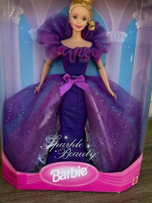 LOT 125P: NRFB 1997 Special Edition Barbie Dolls: Sparkle Beauty (17251), Evening Elegance Series Evening Enchantment (19783), Charity...