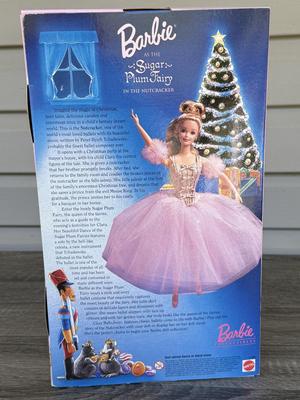 LOT 127P: Mattel Barbie: Collector Edition Classic Ballet Series Barbie as the Sugar Plum Fairy (17056), 1997 Rapunzel Barbie (17646)...