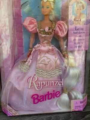 LOT 127P: Mattel Barbie: Collector Edition Classic Ballet Series Barbie as the Sugar Plum Fairy (17056), 1997 Rapunzel Barbie (17646)...