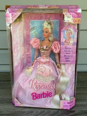 LOT 127P: Mattel Barbie: Collector Edition Classic Ballet Series Barbie as the Sugar Plum Fairy (17056), 1997 Rapunzel Barbie (17646)...