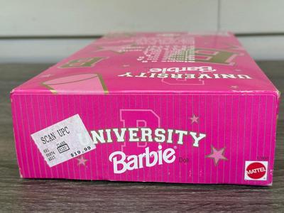 LOT 129P: 2011 Barbie R/C Convertible (untested - X5450) & NRFB Mattel: 1996 Penn State Cheerleader University (17698) & 1998...