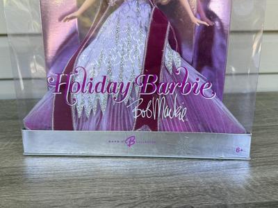 LOT 130P: NRFB Mattel Holiday Barbie Collector Dolls: 2004 (B5848) & Bob Mackie: 2005 (G8058) & 2006 (J0949)