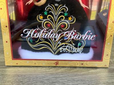 LOT 130P: NRFB Mattel Holiday Barbie Collector Dolls: 2004 (B5848) & Bob Mackie: 2005 (G8058) & 2006 (J0949)