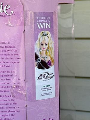 LOT 130P: NRFB Mattel Holiday Barbie Collector Dolls: 2004 (B5848) & Bob Mackie: 2005 (G8058) & 2006 (J0949)