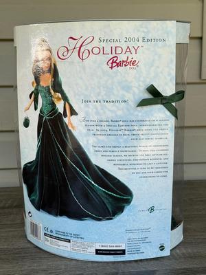 LOT 130P: NRFB Mattel Holiday Barbie Collector Dolls: 2004 (B5848) & Bob Mackie: 2005 (G8058) & 2006 (J0949)