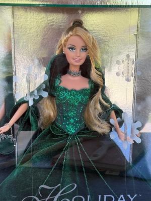 LOT 130P: NRFB Mattel Holiday Barbie Collector Dolls: 2004 (B5848) & Bob Mackie: 2005 (G8058) & 2006 (J0949)