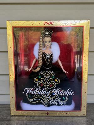 LOT 130P: NRFB Mattel Holiday Barbie Collector Dolls: 2004 (B5848) & Bob Mackie: 2005 (G8058) & 2006 (J0949)