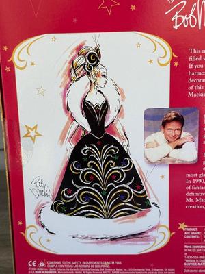 LOT 130P: NRFB Mattel Holiday Barbie Collector Dolls: 2004 (B5848) & Bob Mackie: 2005 (G8058) & 2006 (J0949)