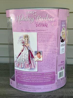 LOT 130P: NRFB Mattel Holiday Barbie Collector Dolls: 2004 (B5848) & Bob Mackie: 2005 (G8058) & 2006 (J0949)
