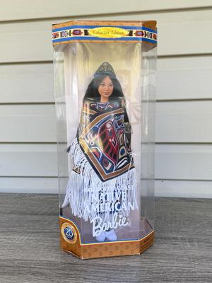 LOT 131P: NRFB Mattel Collector Edition Native American Barbie Dolls: 1996 Dolls of the World Arctic Barbie (16495), 1997 4th Edition...