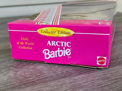 LOT 131P: NRFB Mattel Collector Edition Native American Barbie Dolls: 1996 Dolls of the World Arctic Barbie (16495), 1997 4th Edition...