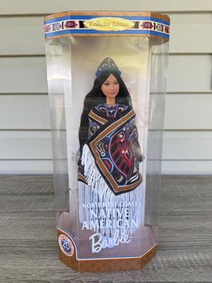LOT 131P: NRFB Mattel Collector Edition Native American Barbie Dolls: 1996 Dolls of the World Arctic Barbie (16495), 1997 4th Edition...
