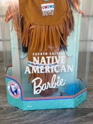 LOT 131P: NRFB Mattel Collector Edition Native American Barbie Dolls: 1996 Dolls of the World Arctic Barbie (16495), 1997 4th Edition...