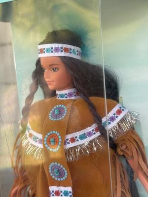 LOT 131P: NRFB Mattel Collector Edition Native American Barbie Dolls: 1996 Dolls of the World Arctic Barbie (16495), 1997 4th Edition...
