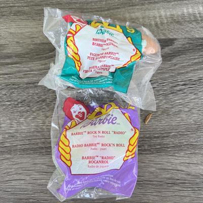 LOT 132P: 1990s & 2000s McDonald's Mattel Barbie Toys (some in package)
