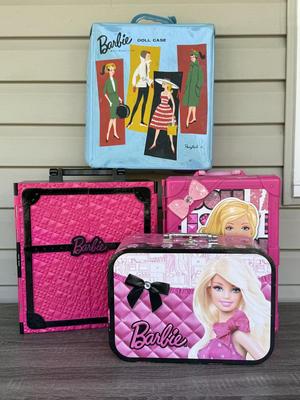 LOT 138P: Vintage & Contemporary Mattel Barbie Closets and Trunks