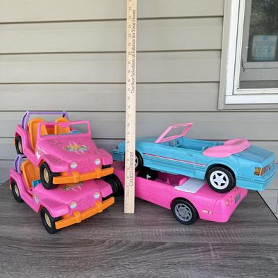 LOT 139P: Mattel Barbie Jeeps & Convertibles