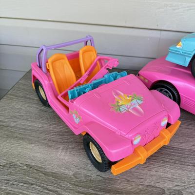 LOT 139P: Mattel Barbie Jeeps & Convertibles