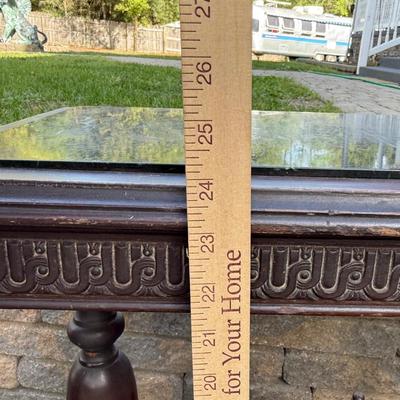 LOT 144G: Antique Marble Inlay Side Table