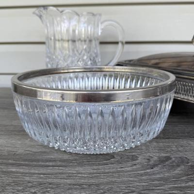 LOT 147D: Vintage Silver Plate & Glass Collection