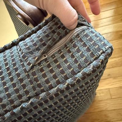 Plaid Wingback Armchair with Accent Pillow (B1-HS)