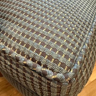 Plaid Wingback Armchair with Accent Pillow (B1-HS)