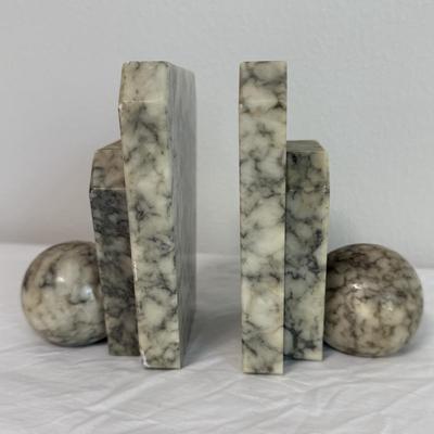 Marble Bookends with Three ‘Modern Library’ Books (B1-HS)
