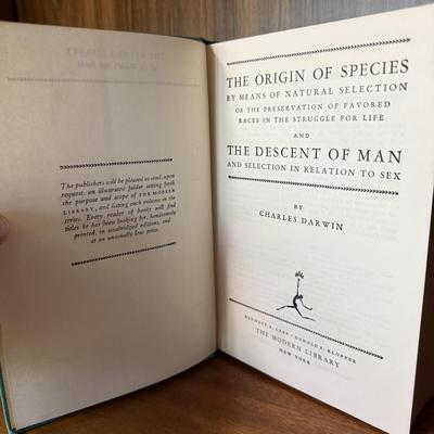 Marble Bookends with Three ‘Modern Library’ Books (B1-HS)