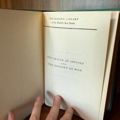 Marble Bookends with Three ‘Modern Library’ Books (B1-HS)