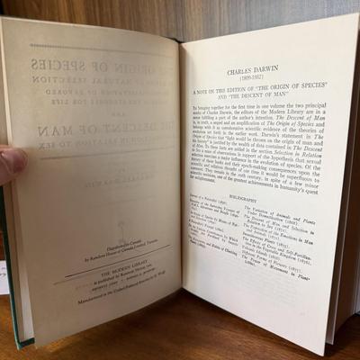 Marble Bookends with Three ‘Modern Library’ Books (B1-HS)