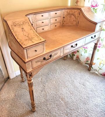Lot #122 Contemporary French Country Style Ladies Desk - Very Pretty!