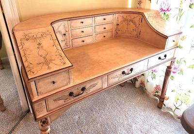 Lot #122 Contemporary French Country Style Ladies Desk - Very Pretty!