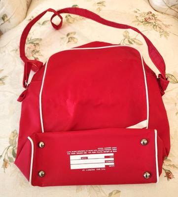 Lot #125 Vintage TWA Airline Travel Bag.