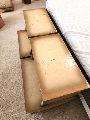 Lot #131 Mid Century Modern Set of Nighstands - Bassett Furniture Co.