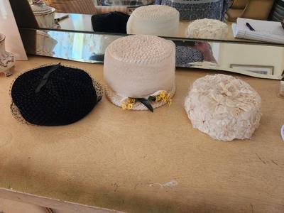 Lot #133 Lot of 3 Vintage Women's Hats