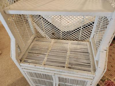 Lot #136 Wicker Shelving Unit