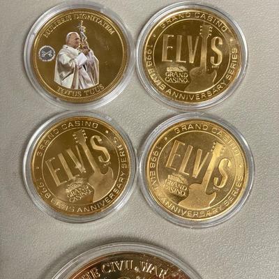 Statue of Liberty, 9/11, Elvis, and Many More Commemorative Coins and Tokens (ST-SS