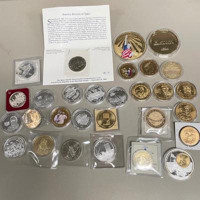 Statue of Liberty, 9/11, Elvis, and Many More Commemorative Coins and Tokens (ST-SS