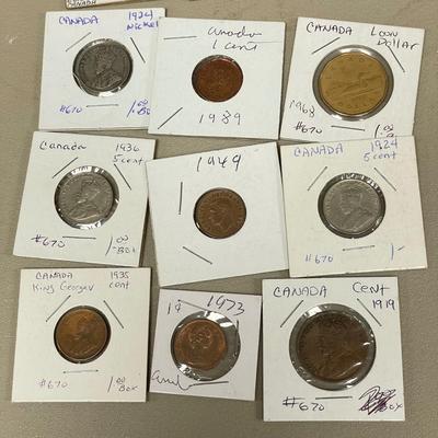 Canadian Coins Dating Back to 1850s (ST-SS)
