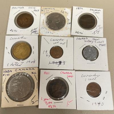 Canadian Coins Dating Back to 1850s (ST-SS)