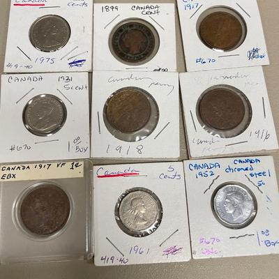 Canadian Coins Dating Back to 1850s (ST-SS)