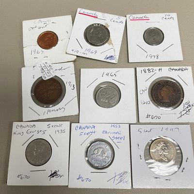 Canadian Coins Dating Back to 1850s (ST-SS)