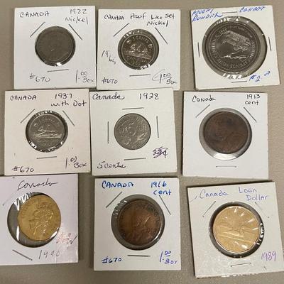 Canadian Coins Dating Back to 1850s (ST-SS)