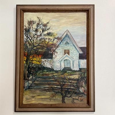 L831 Lot of Two Original Oil Paintings