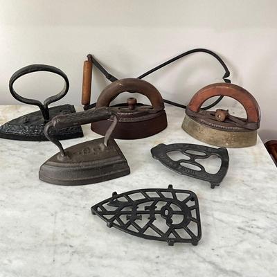 L838 Lot of Antique Irons